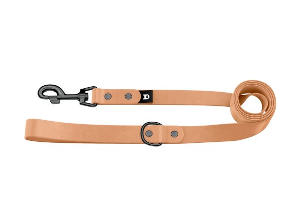 Dog Leash Basic: Light brown with Black components