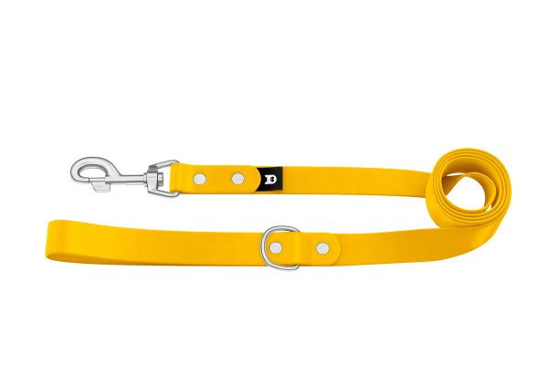 Dog Leash Basic: Yellow with Silver components