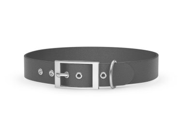 Dog Collar Adventure: Gray with Silver
