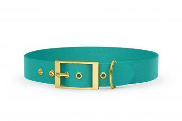 Dog Collar Adventure: Pastel green with Gold