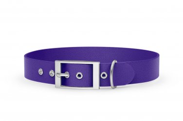 Dog Collar Adventure: Purple with Silver