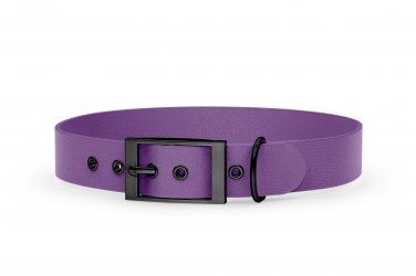 Dog Collar Adventure: Purpur with Black