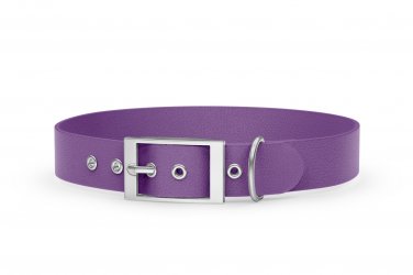 Dog Collar Adventure: Purpur with Silver