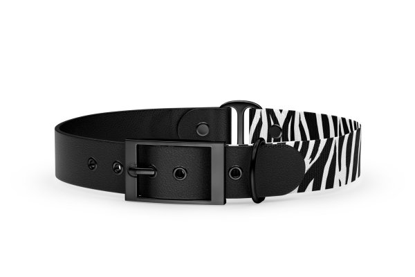 Dog collar Duo Collection Zebra