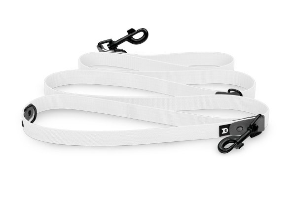 Dog Leash Reduce: Gray & White with Black components