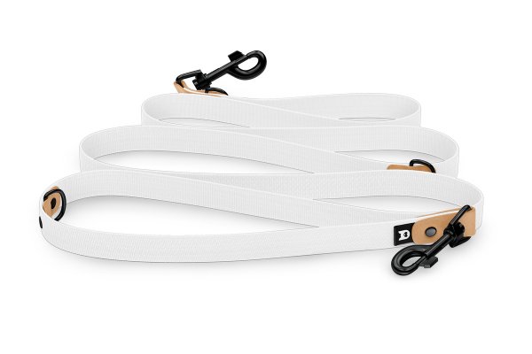 Dog Leash Reduce: Light brown & White with Black components