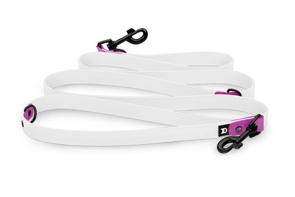 Dog Leash Reduce: Light purple & White with Black components