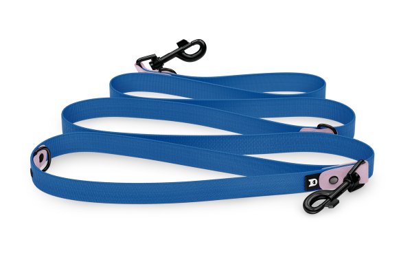 Dog Leash Reduce: Lilac & Blue with Black components