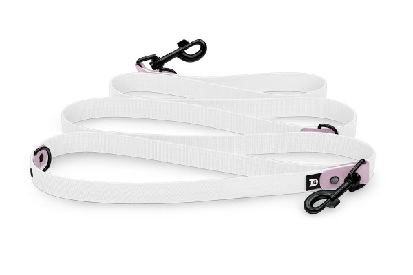 Dog Leash Reduce: Lilac & White with Black components